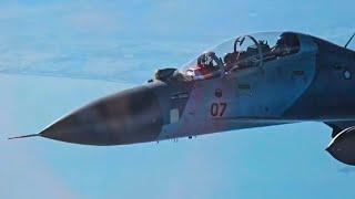 Momen para penerbang tempur TNI AU dengan Sukhoi Su-30 MK2.