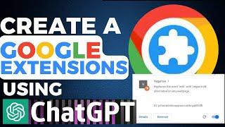 Build your GOOGLE Extensions Using Chatgpt || Publish Google Extensions ChatGPT Tutorial