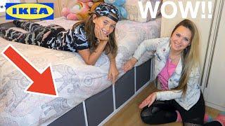 HOW WE BUILT THE WORLD'S STRONGEST BED WITH IKEA STORAGE UNITS! 