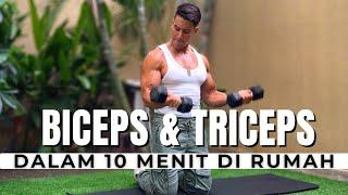 LATIHAN BICEPS & TRICEPS DI RUMAH DALAM 10 MENIT