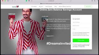 Kotak 811 Savings Account | Kotak 811 Account Opening Online Zero Balance | 2024
