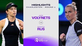 Arantxa Rus vs. Katie Volynets | 2024 Charleston Round 1 | WTA Match Highlights