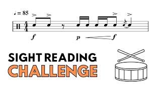 A Quick Snare Drum Solo - Sight Reading Challenge 