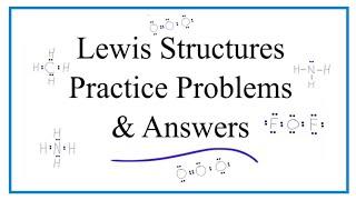 Lewis Dot Structure Practice Problems (with answers and explanation)