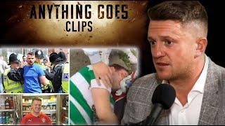 Tommy Robinson v Celtic Fans