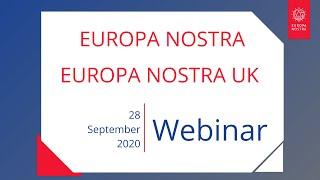 Europa Nostra - Europa Nostra UK meeting on 28 September