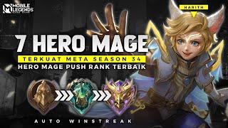 WAJIB PAKAI ! 7 HERO MAGE TERKUAT META SEASON 34 - Hero Push Rank Auto Winstreak !