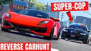 One Cop VS 10 Street Racers - BeamNG CarHunt