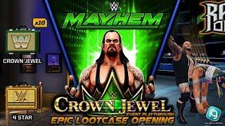 WWE Mayhem | EPIC Lootcase Opening | Crown Jewel PRO Event Playthrough