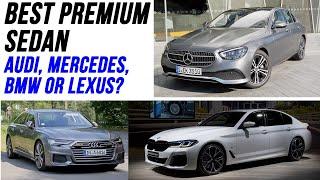 Mercedes E-Class vs BMW 5-Series vs Audi A6 vs Lexus ES best premium sedan comparison