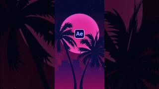 Make Retro Themed Synthwave Animations in After Effects #tutorial