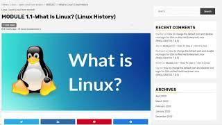 What Is Linux (History of Linux)