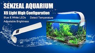 High Configuration X9 LED Aquarium Light 15W with LCD Display - from senzeal.com