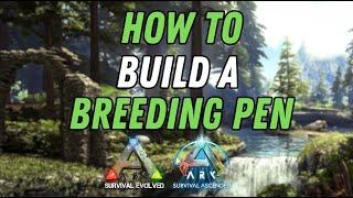 Ark - How To Build A Simple Breeding Pen !