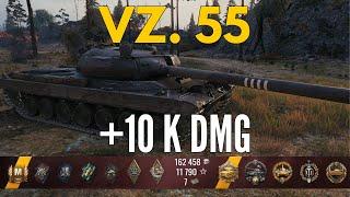 Pro Tips: Mastering Vz 55 Gameplay +10K DMG - WORLD OF TANKS