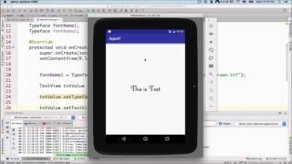 How to use custom Fonts in android application