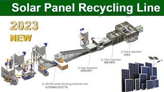 Scrap Solar Panel Recycling Line _ Waste Solar PV Panel Modules Recycling Line.