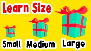 Learn SIZES for KIDS! (Small Medium and Large for Preschool) | Learning Videos for Toddlers