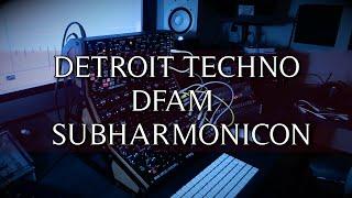 detroit techno DFAM and subharmonicon
