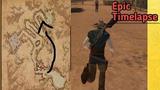 Walk Across The Map Timelapse l West Gunfighter ll LegendaryBoy09 ll