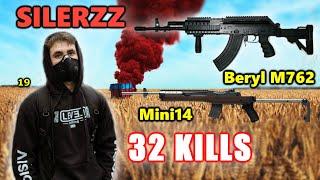 SILERZZ & SolarOG - 32 KILLS - Beryl M762+Mini14 - DUO - PUBG