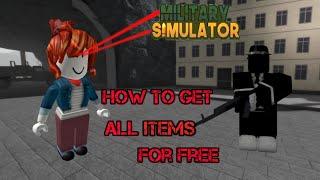 Roblox military simulator as you get all items for free