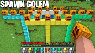 how SPAWN ALL BIGGEST and TALLEST GOLEM in Minecarft ???