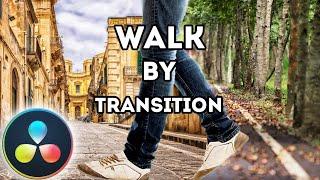 Easy Walk By Transition Effect Davinci Resolve 17 | Basic Tutorial