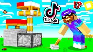 Minecraft MAIS je teste des HACKS TikTok secrets !