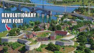 Building a CUSTOM Fort and a Historic American district | Cities Skylines 2