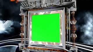 3D Green screen frame Effect Background