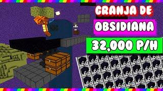  LA MEJOR Granja de OBSIDIANA de MINECRAFT  1.19 - 1.18 [32,000 obsidiana POR HORA] 