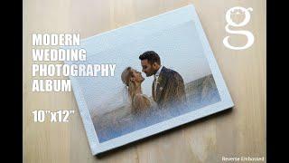 Modern Wedding Photography Album in 10"x12" size