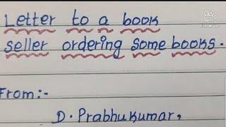 #Letter to book seller ordering books #easy letter writing #