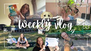 WEEKLY READING VLOG  maraton czytelniczy, pilates, wakacyjny thriller i kino ‍️️