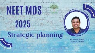 NEET MDS 2025!! What to do now? How should we plan our studies ?