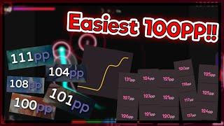 EASIEST 100PP MAPS (NO ACCURACY) - Top 5 easiest maps to get 100 pp - osu!