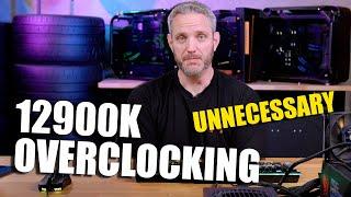 Overclocking the 12900k is pointless and dangerous! Heat and Voltage testing...