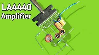 how to make 4440 ic amplifier at home