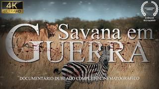 ÁFRICA SELVAGEM | Guerra de Predadores na Savana Africana pela Sobrevivência | Documentário Animais