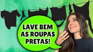 3 dicas importantes para lavar bem roupas pretas! | Por Dona Perfeitinha