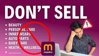 Don't Sell Non-Returnable Items On Meesho‼️ How to sell Non-returnable products on Meesho?