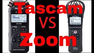 Tascam DR-05X Vs Zoom  H1n samples, voice-overs