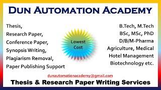 Thesis and Paper Services by Dun Automation Academy
