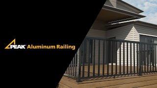 Peak Aluminum Railing   Picket Installation