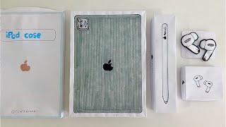 [paper diy] iPad pro, apple pencil, airpods unboxing! | asmr