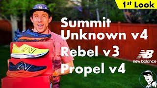 3 New Balance FuelCell Shoes // Summit Unknown v4, Propel v4, and Rebel v3 First Look