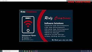 Ridz Creations Live Stream Designing