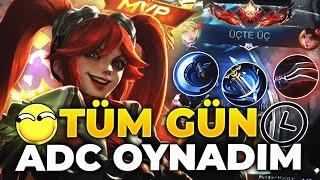 TÜM GÜN ADC OYNADIM !! Jin | Mobile Legends