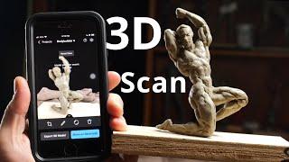 Escanea en 3D tu escultura de arcilla con tu teléfono y RealityScan